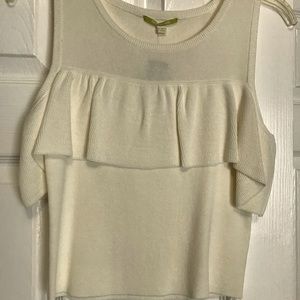 Antonio Melani cropped top cold shoulder top. M